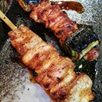 grilled pork and chicken