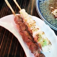 grilled gizzard (grilled chicken w/ wasabi)