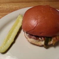 home made burger