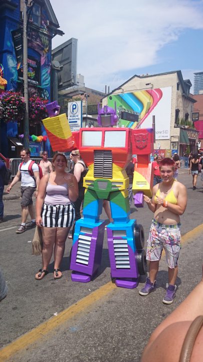 rainbow optimus prime!!